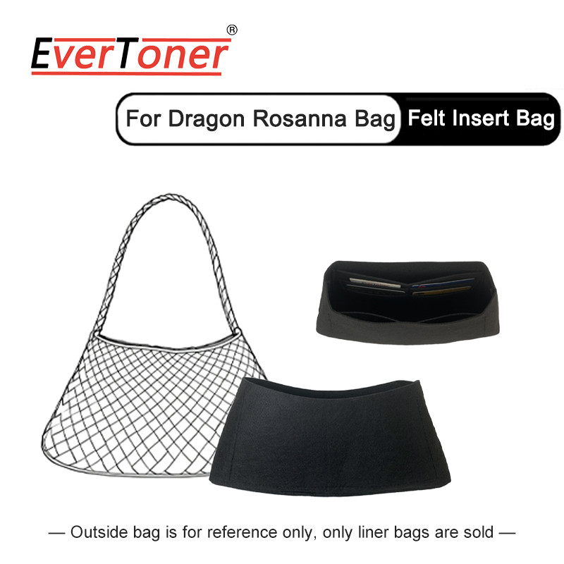 EverToner Felt Liner สำหรับ Dragon Rosanna กระเป๋าทอ พกพาสะดวก ใช้เป็นตัวจัดเก็บเครื่องสำอาง