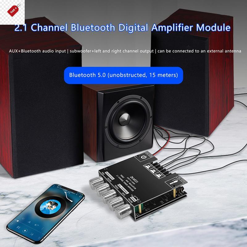 ALIK ZK-MT21 ช่องซับวูฟเฟอร์เครื่องขยายเสียง CS8673E 2.1 Power Audio สเตอริโอเครื่องขยายเสียงเบส AMP
