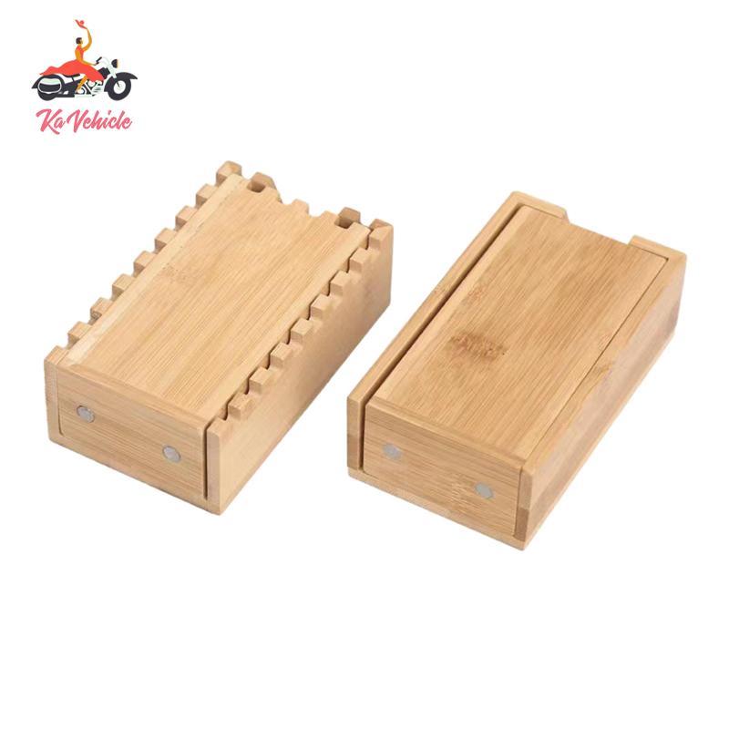 [Whstrong] Bamboo Dice Folding Portable Folding Dice Chest Handcrafted Dice Tray for
