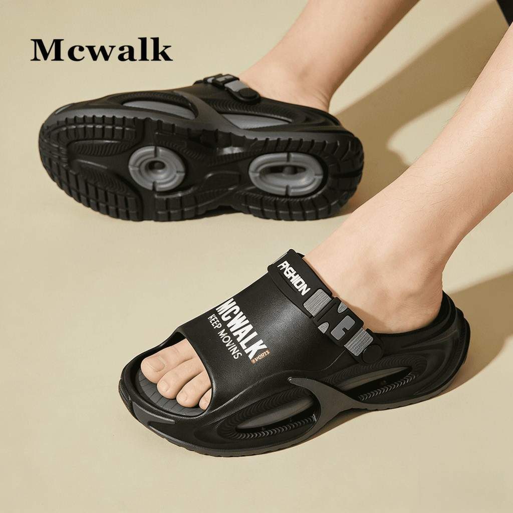 MCWALK แฟชั่น Casual ผู้ชายผู้หญิงสไตล์เดียวกัน Commuter รองเท้าแตะกลางแจ้งขนาด 36 ~ 45