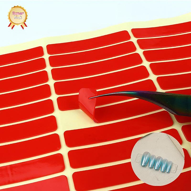 SuperNail 24/40 ชิ้นเล็บใสเทปกาวเล็บปลอมขาตั้งจอแสดงผลสติกเกอร์กาวสองด้านวางเล็บฝึกแสดงเครื่องมือ Vary