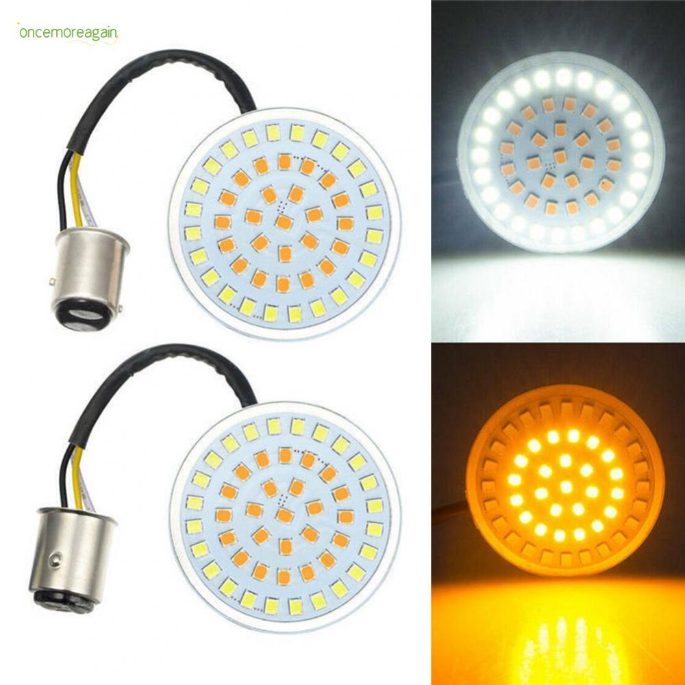 ไฟส่องสว่าง 1157 นํา หลอดสีเหลืองอําพันสีขาวสําหรับฮาร์เลย์หยุดไฟเบรกเลี้ยว