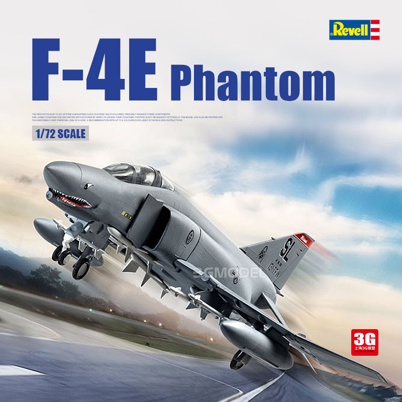 พร้อมส่ง 3G รุ่น Levell/revell ประกอบเครื่องบิน 0651 F-4E Phantom Fighter 1/72