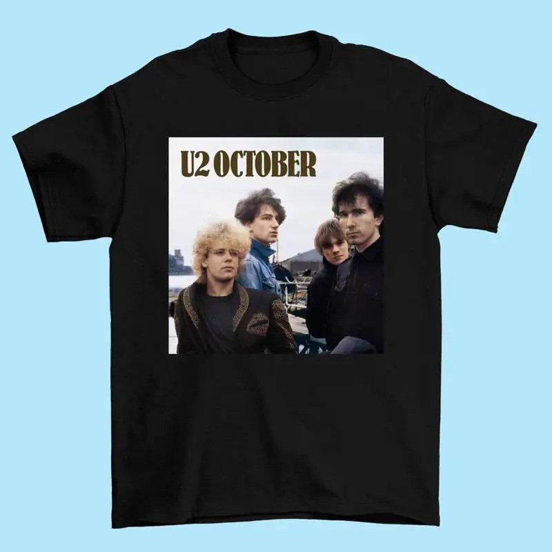 U2 Band Oktober เสื้อยืดผ้าฝ้ายหนัก BS108