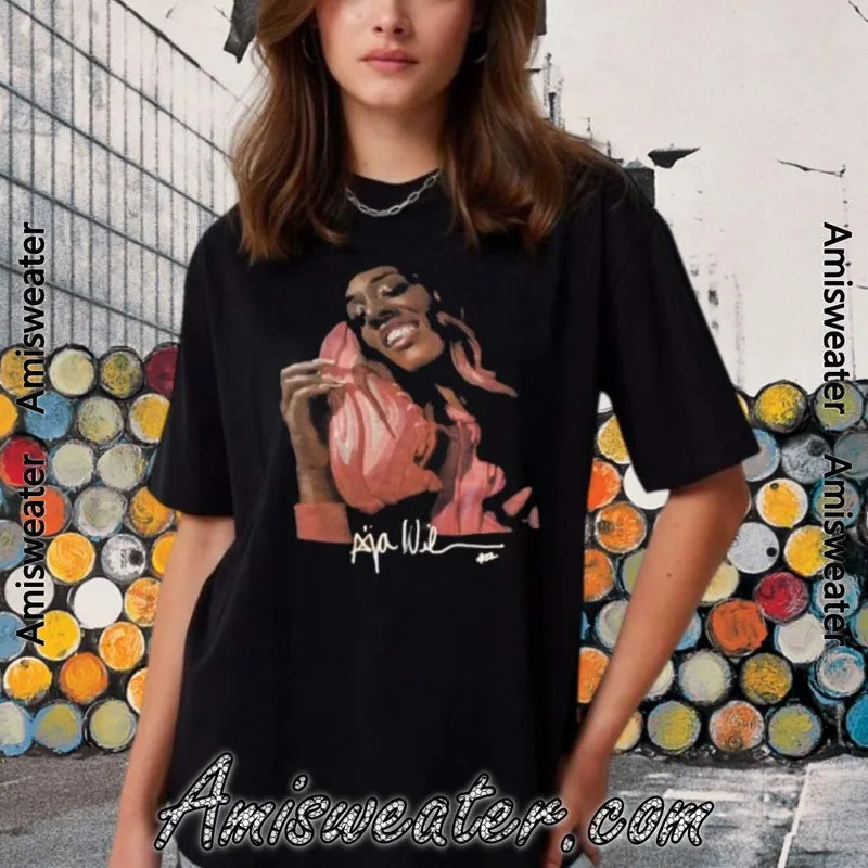 เสื้อยืด A'ja Wilson Signature A'one Kasut --- หรูหราสำหรับผู้ชายและผู้หญิง ท็อป Y2k