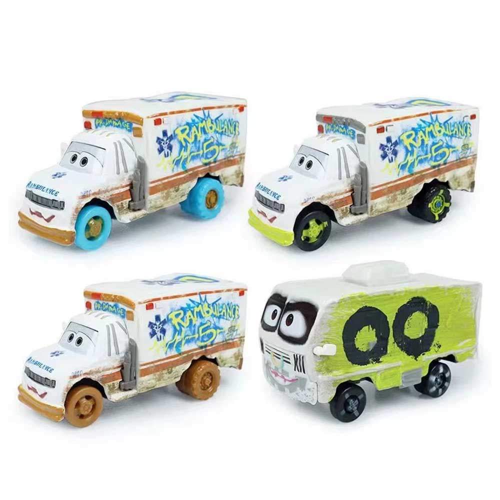 Pixar Cars 3 Miss Fritter Frank Lightning McQueen รถเหล็กDiecast