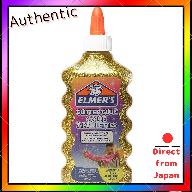 ELMER'S All-Purpose Glitter Glue - 177ml, Ideal for Slime and Craft Projects (Various Colors)