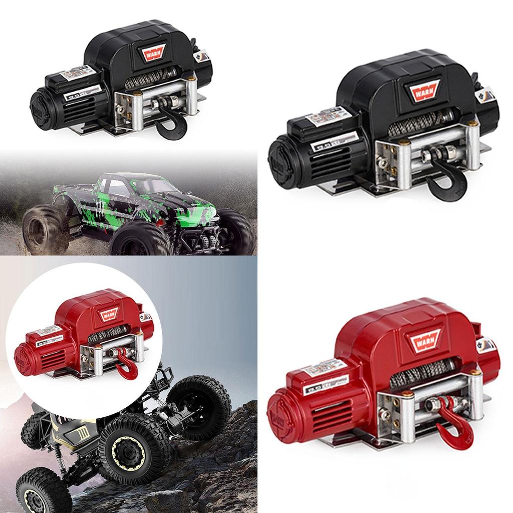 [Lszcx6l] รถโมเดล Winch RC รถ Winch มินิไฟฟ้าโลหะ Winch อุปกรณ์เสริม RC Winch ของเล่นจําลองอุปกรณ์โล