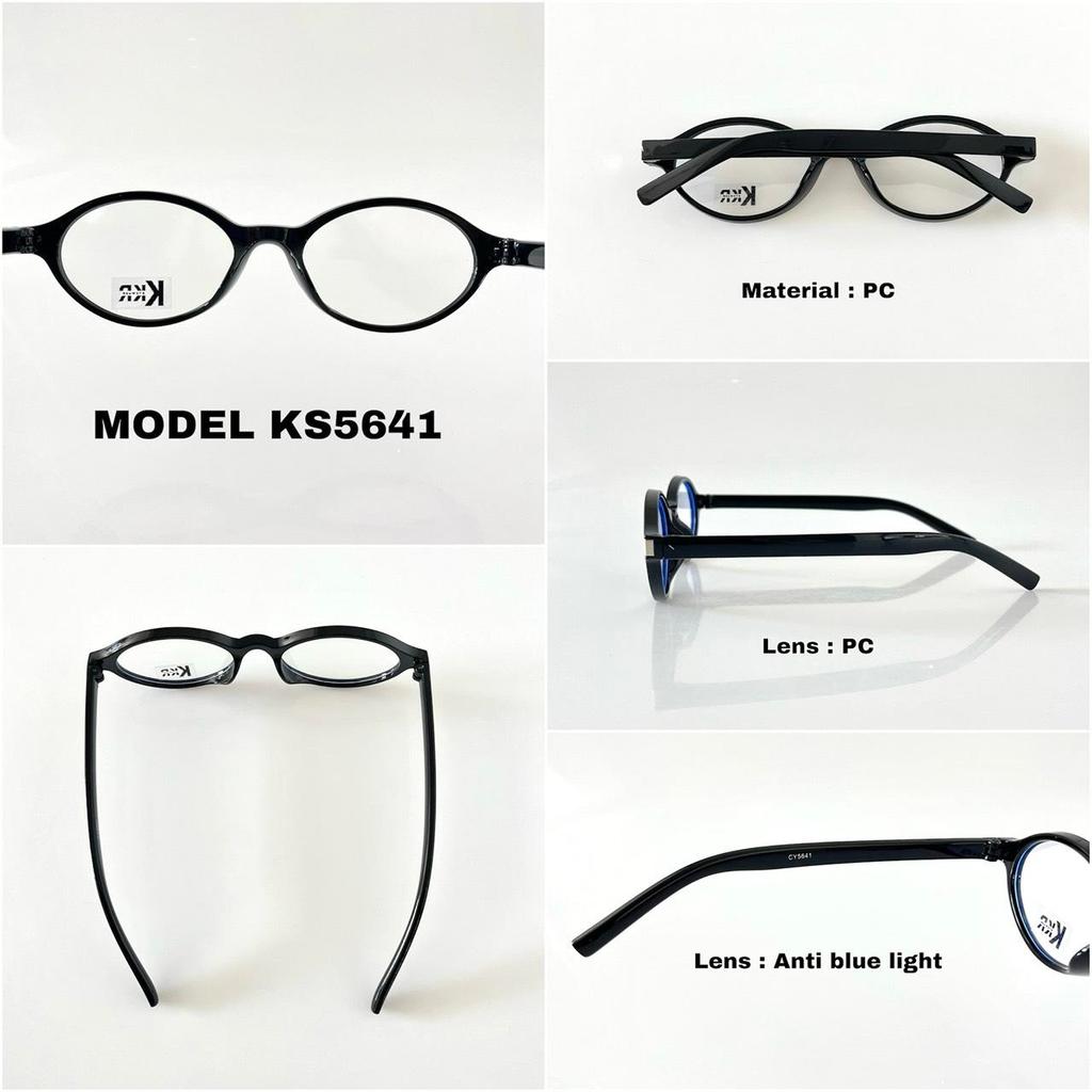 KKR EYEWEAR | Anti blue light KS5641 (ไม่เปลี่ยนสี)เลนส์กรองแสงสีฟ้า ถนอมดวงตาจากแสงหน้าจอคอมพิวเตอร์ โทรศัพท์มือถือ รูปที่ 6
