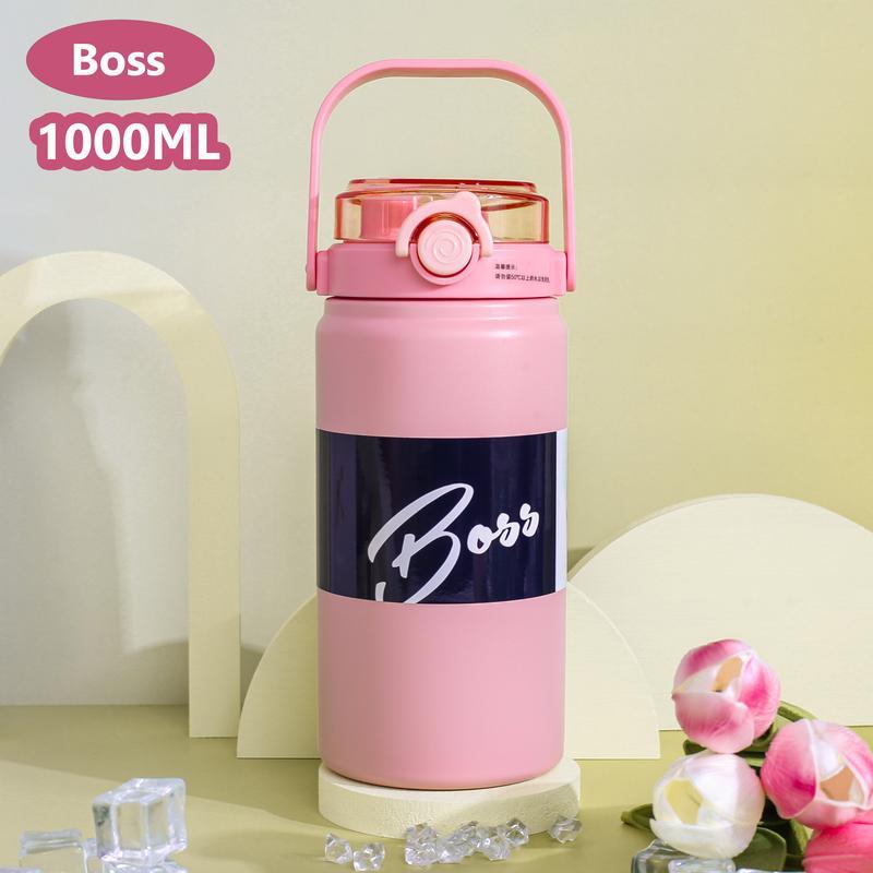 1000ml 1200ml สแตนเลส316 กระติกน้ำสแตนเลสเกรด สองหัวดื่ม ร้อน-เย็น  สแตนเลส316 กระติกน้ำสแตนเลส 1ลิต