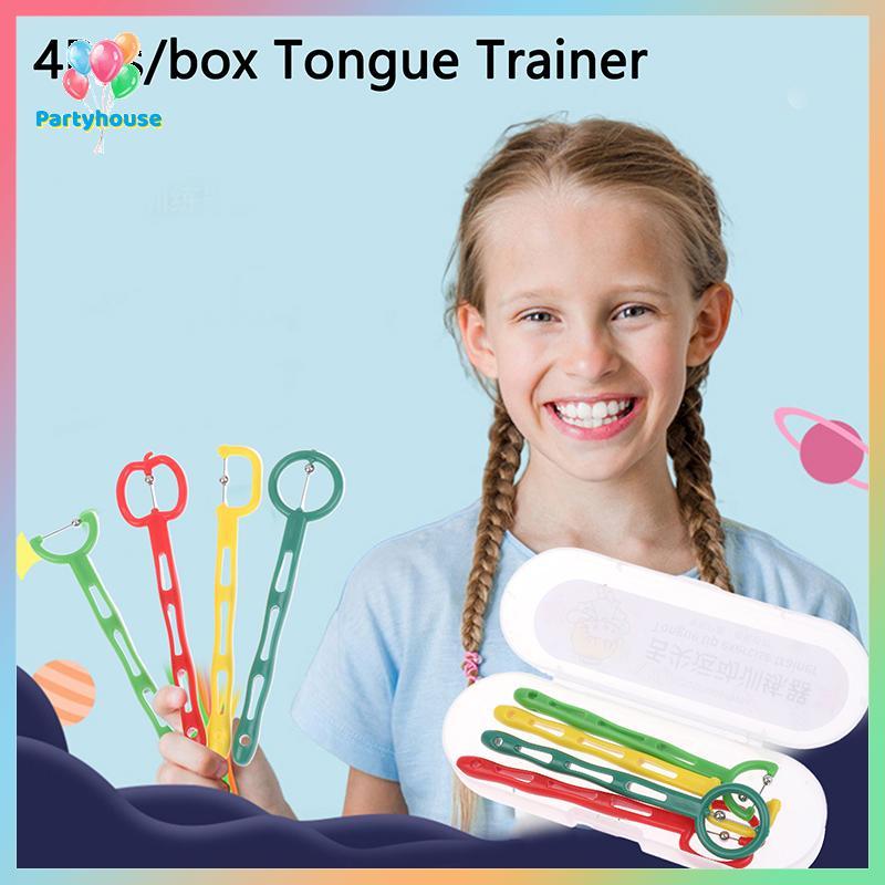 UVIG> 4 ชิ้น/กล่องลิ้นเคล็ดลับการออกกําลังกายสําหรับผู้ใหญ่เด็กคําพูดออทิสติกประสาทสัมผัสฟื้นฟูสมรรถ