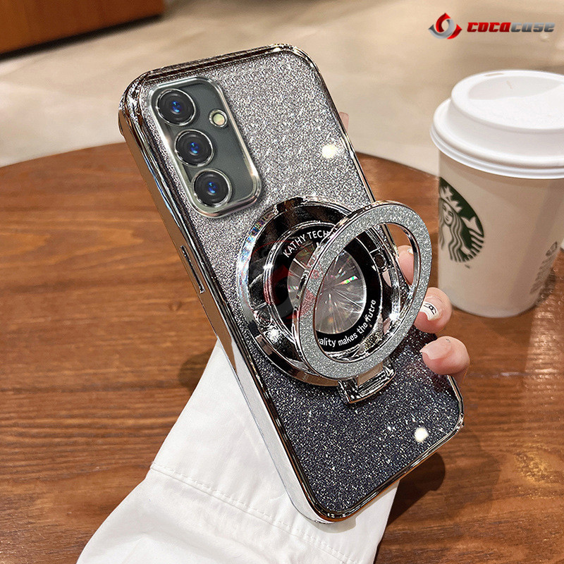 IQOO Z9 Z9X Z10 Glitter Case Stand Holder Standing