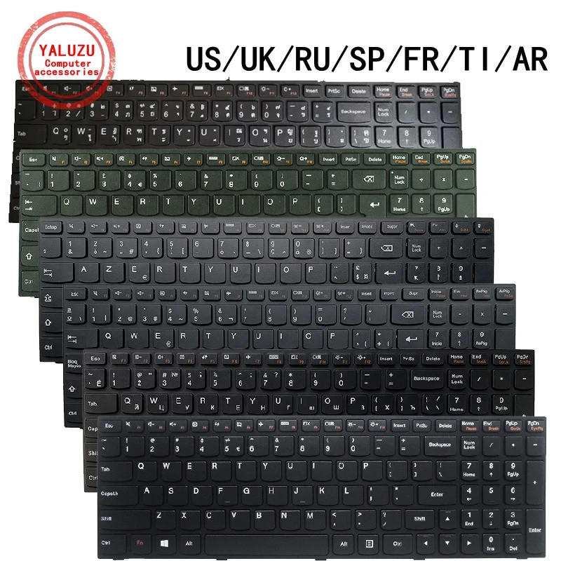 US/UK/RU/SP/FR/TI/AR แป้นพิมพ์แล็ปท็อปสําหรับ Lenovo Z50 Z50-30 Z50-45 Z50-70 Z50-80 Z51 Z51-30 Z51-
