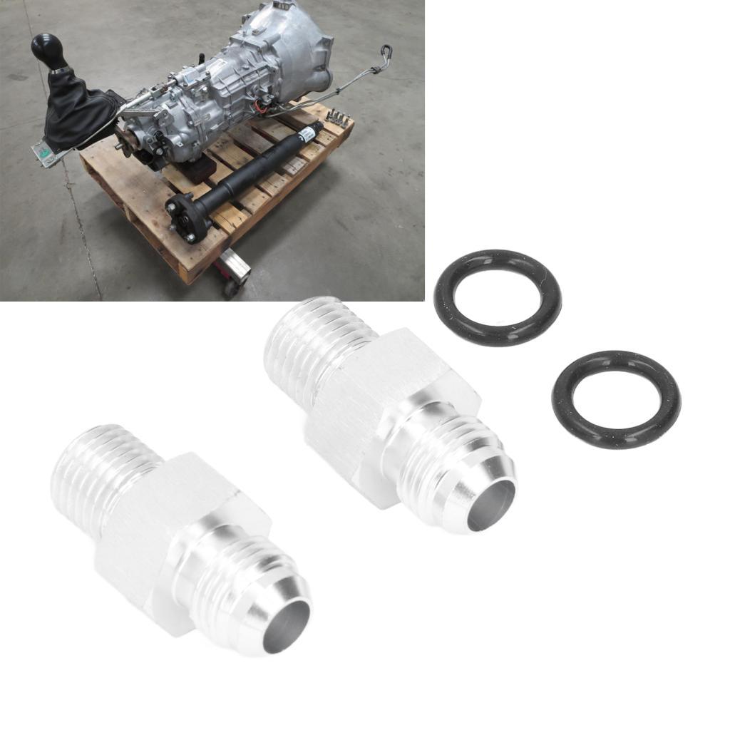 Treee Transmission Cooler อะแดปเตอร์อุปกรณ์โลหะยางติดตั้งง่ายสําหรับ TH350 TH400 4L60E 4L70E 700R4 T