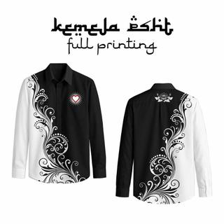 Kemeja Batik Printing PSHT Motif Hati Bersinar Modern Pria Lengan Panjang Pendek By Casual YZ20 ZZ20