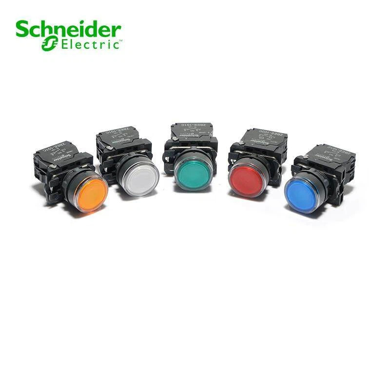 Schneider XB5AW33B1C สวิตช์ไฟรีเซ็ตตัวเองปกติเปิด 24 220V ปุ่มหยุดสตาร์ท