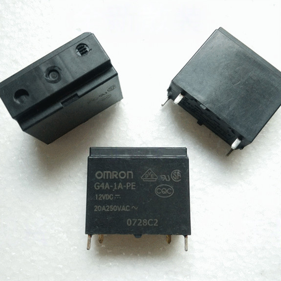 ((1 ชิ้น) ชิ้นส่วนอิเล็กทรอนิกส์ G4A-1A-PE 12VDC Omron รีเลย์เครื่องปรับอากาศ 20A 4 Pins ปกติเปิด