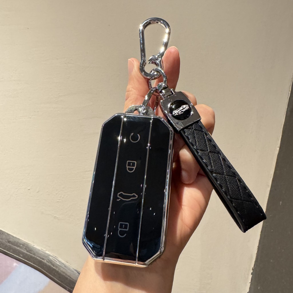 เคสกุญแจ Jaecoo 5 ev  พวงกุญแจ ป้องกันรอยขีดข่วน กระเป๋าใส่กุญแจรถ ปลอกกุญแจรถยนต์  ของแต่งรถชินจัง 