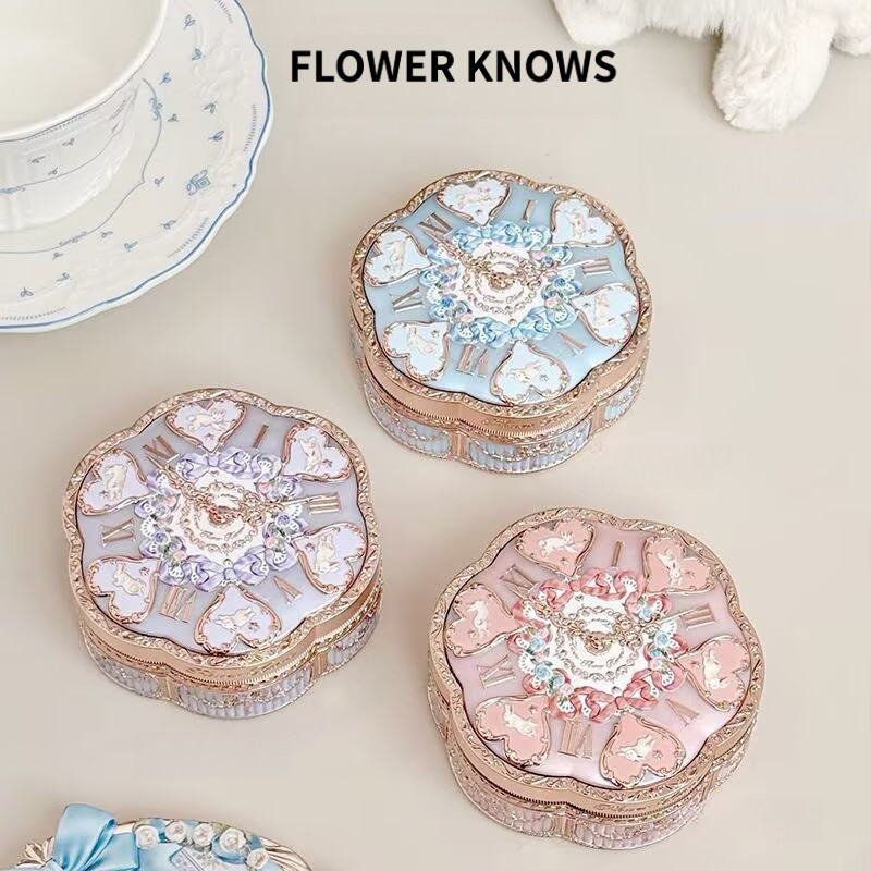 FLOWER KNOWS รองพื้นคุชชั่นครีมคอนซีลเลอร์ละเอียดอ่อนนู้ดความชุ่มชื้นยาวนาน