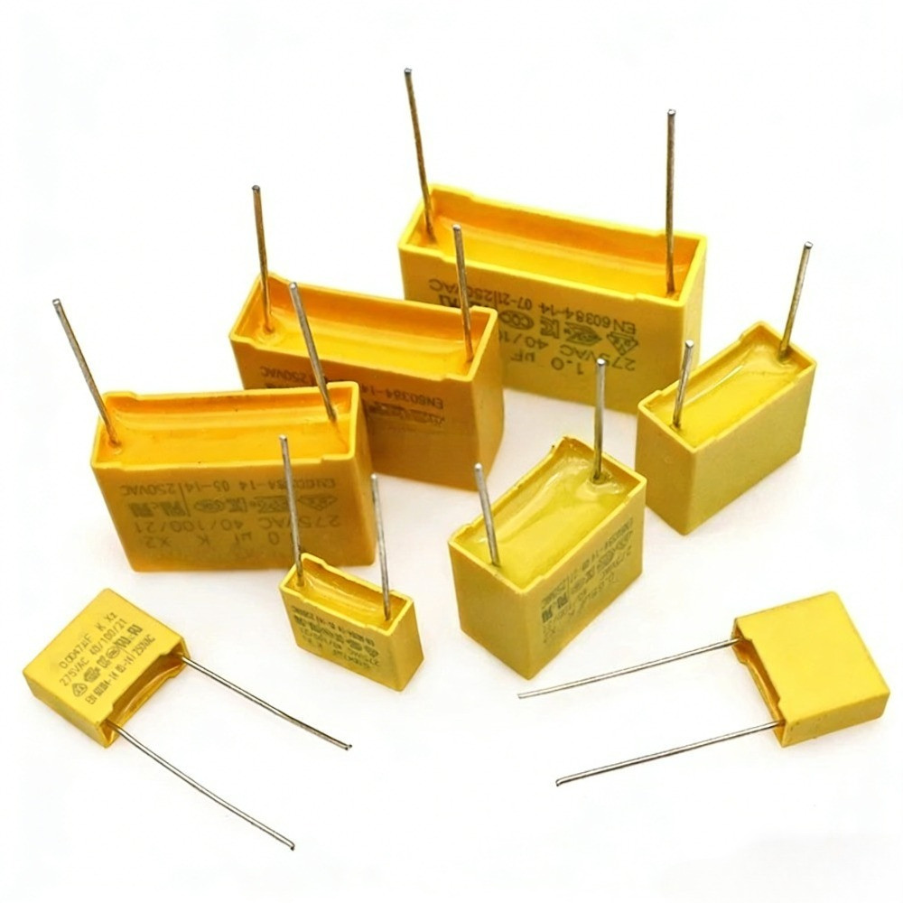 20PCS 275VAC X2 ตัวเก็บประจุความปลอดภัย 275V 10 มม.15 มม. 0.1UF 0.22UF 0.47UF ฟิล์มโพรพิลีน