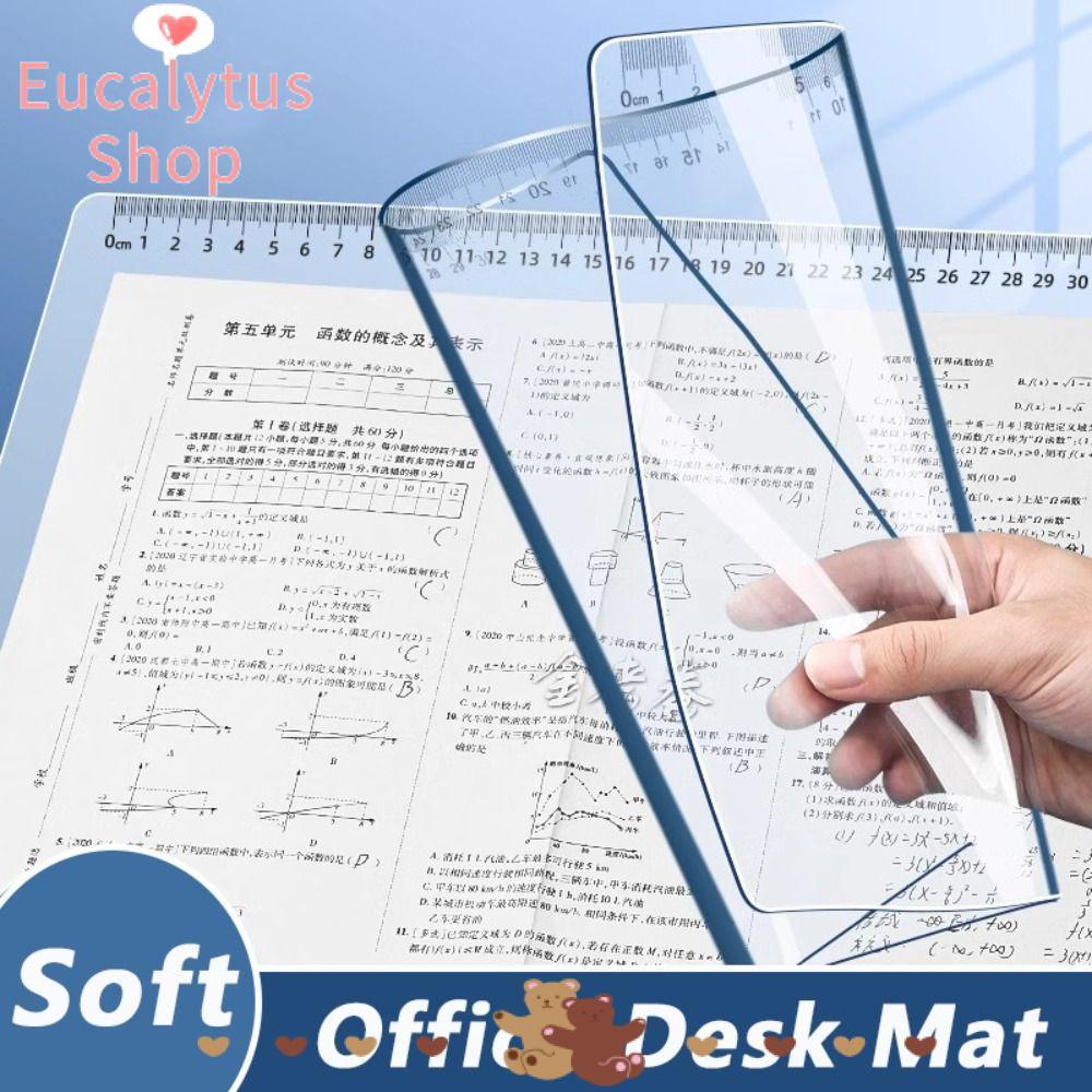 EUCALYTUSS โต๊ะทํางาน, แผ่นรองเขียน PP โปร่งใส, กันน้ําทนทาน A2/A3/A4/A5/16K การเขียน Backing Board 
