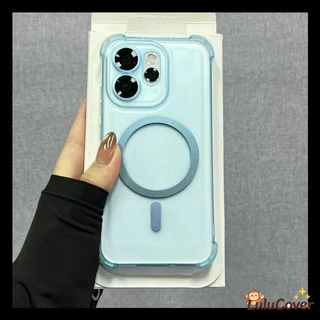 Frosted Magnetic Cases ใช้งานร่วมกับสําหรับ Vivo V70 V60 Lite S50 Pro Mini iQOO 15 Neo 11 X300 Pro Y31 Y21D 5G 4G ฝาครอบน่ารัก Matte สีลูกกวาดกันกระแทกปลอกอ่อน