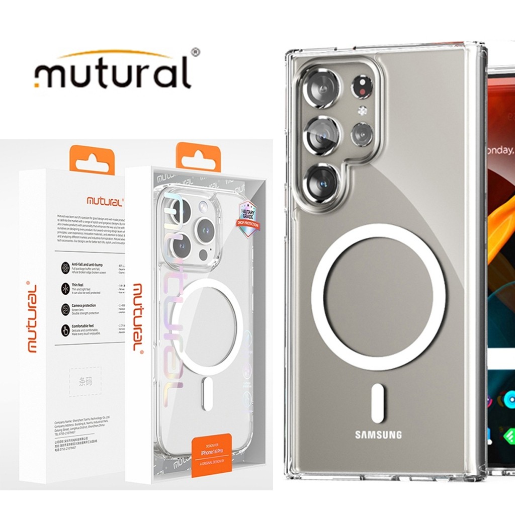 เคส SAMSUNG S26Ultra S26 S25Ultra S24Fe S24Ultra S25 S24 S23 Ultra plus Case MUTURAL เคสใส แหวนชาร์จไร้สาย งานแท้ 047