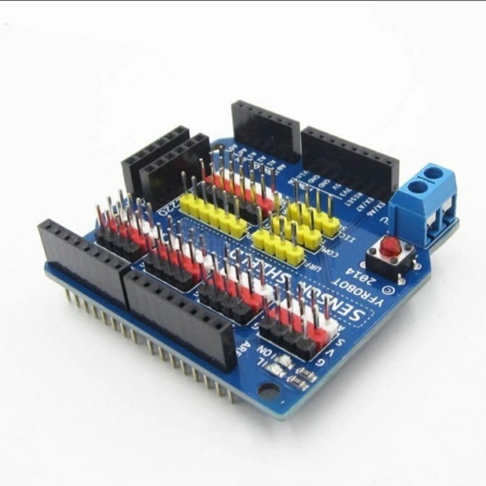 SENSOR SHIELD EXPANSION BOARD V5.0 สําหรับ ARDUINO UNO R3 MEGA 2560 โล่การขยายตัว I/O [Alfa]