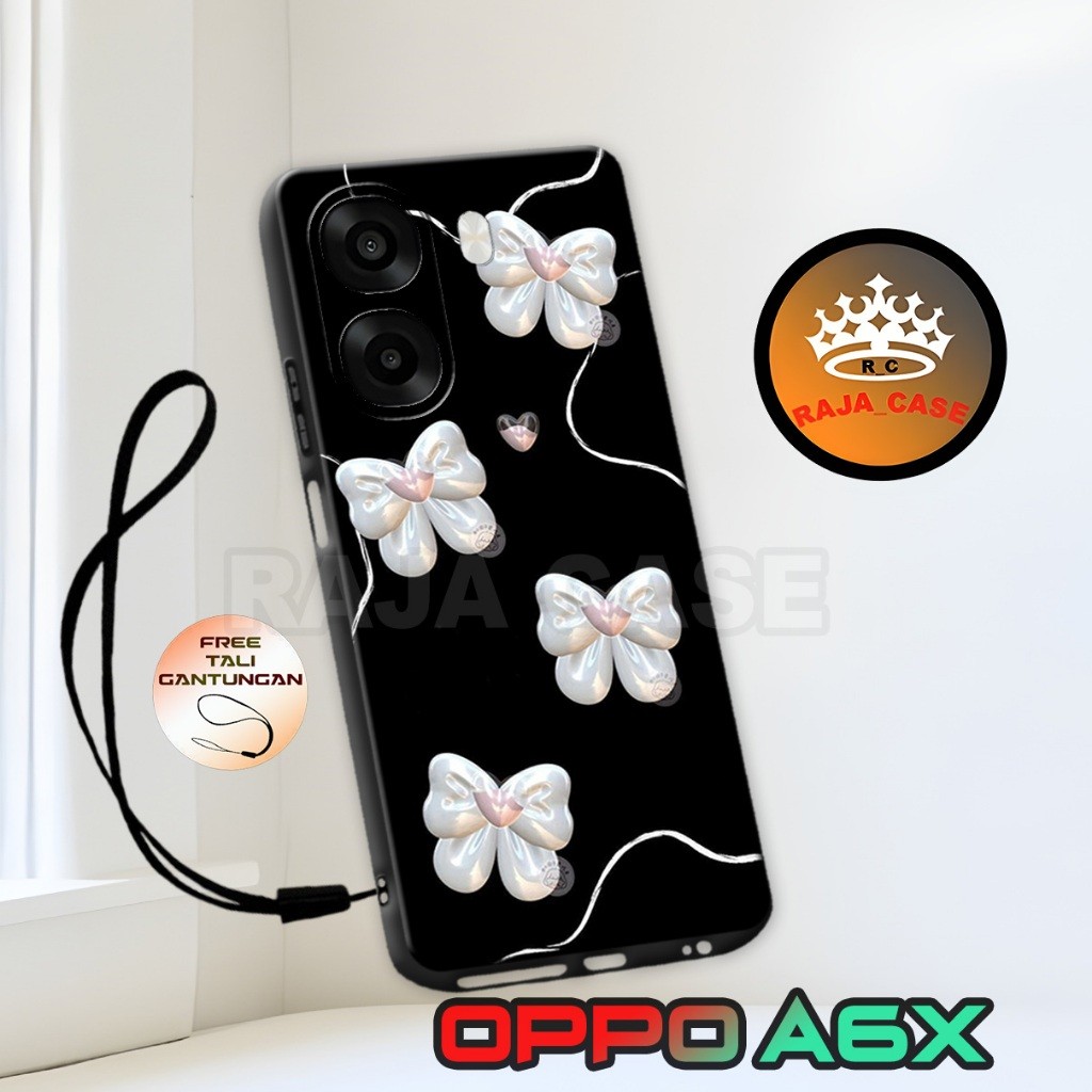HP [RC4] เคส OPPO A6X - เคส OPPO A6X [Ribbon Motif] - วัสดุยาง - โทรศัพท์มือถือทุกประเภท