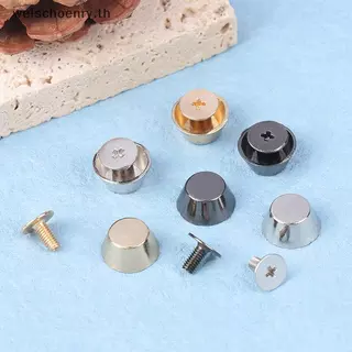 WW 10 ชุดโลหะขาด้านล่าง Rivets สําหรับ DIY หนัง Studs กระเป๋าสวมใส่ป้องกัน Rivets สําหรับกระเป๋าด้านล่างกระเป๋าเข็มขัดอุปกรณ์เสริม TH