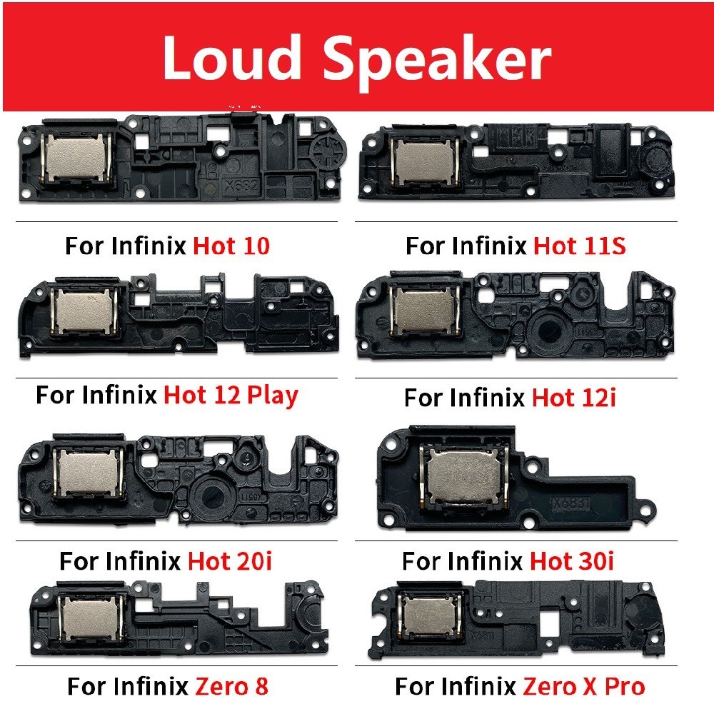 ลําโพงดังสําหรับ Infinix Hot 10i 10 Play 11S 12 12i 20 20i 30 30i Pop 7 Zero 8 X Neo Pro Camon 19 Ne
