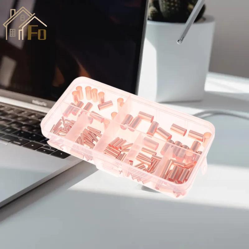 DreamHappy 125-578 ชิ้นชุดเทอร์มินัลก้นแบบไม่มีฉนวน, ขั้วต่อจีบทองแดง 7 ขนาด VN