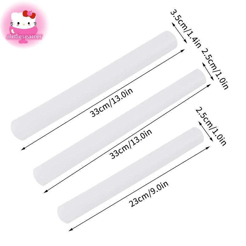 Alittlesearcer สีขาว PP Rolling Pin ในครัวเรือนเกรดอาหาร Dumpling พิซซ่า Pastry เครื่องมือ Long Dough Roller นวด Sti อุปกรณ์เบเกอรี่ EN - รูปที่ 7
