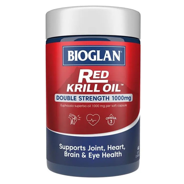 Bioglan Red Krill Oil 1000mg 60 Capsules น้ำมันคริลล์ จากออสเตรเลีย