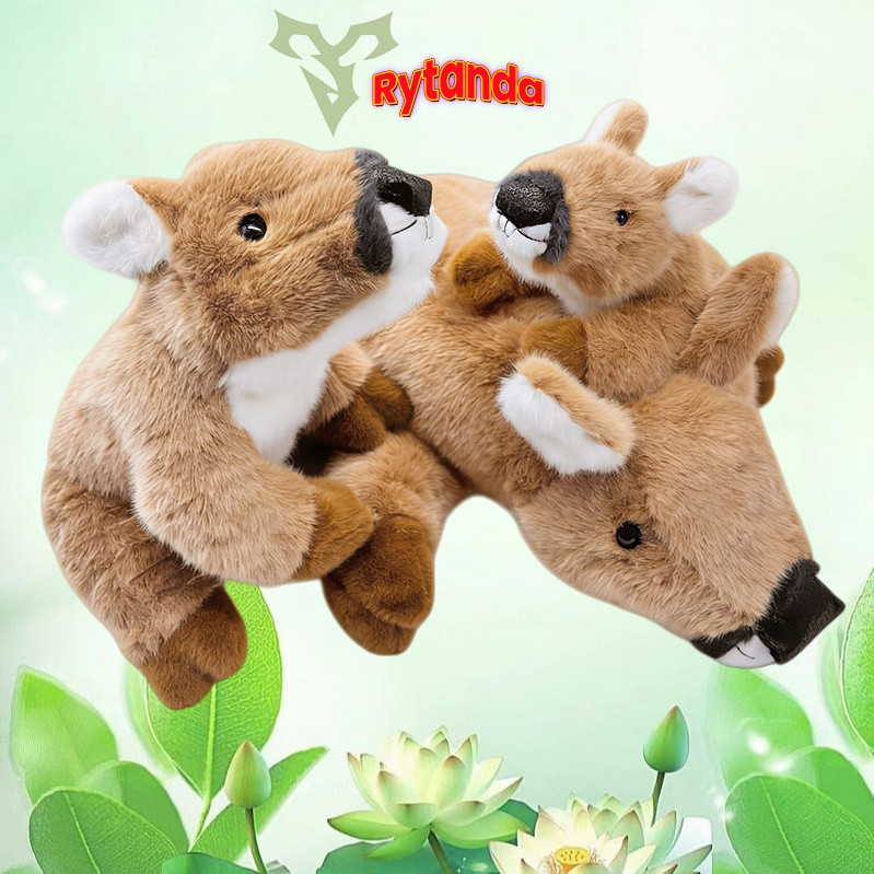 Rytanda Deer Plush ของเล่นน่ารักจําลอง Roe Deer Party สไตล์ตุ๊กตาสัตว์นุ่มสําหรับเด็ก, วันเกิดแฟน, ต