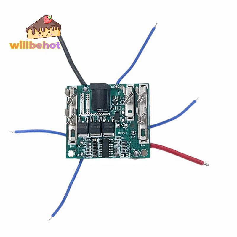 [Willbehot-t] แบตเตอรี่ชาร์จ 5S BMS 18V 21V 20A Li-Ion Pa Protection Circuit Board Module [ใหม่]