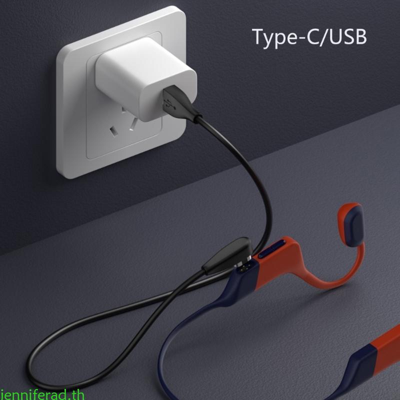 Jenniferad 3 28ft หูฟังแม่เหล็กสายชาร์จสําหรับ S710 หูฟังสายชาร์จรองรับข้อมูล 100 ซม.ความยาว