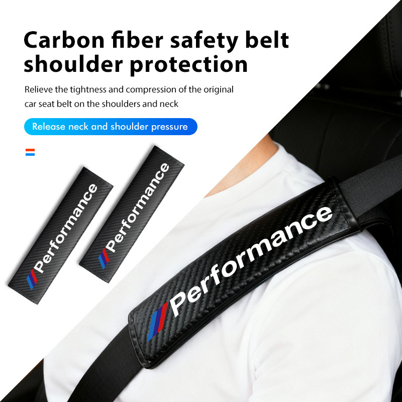 รถที่นั่งเข็มขัดป้องกันไหล่รถตกแต่งสายรัด Pad สําหรับ BMW Performance Alpina iX7 X1 X2 M3 M6 X3 X4 X