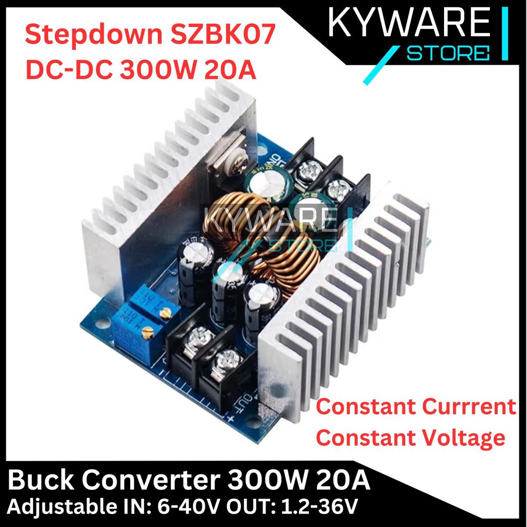 KYWARE ปรับ Stepdown DC to DC 300W 20A SZBK07 Step Down Buck Converter แหล่งจ่ายไฟ CC CA