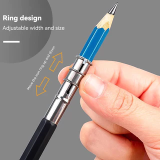 Dual-headed ดินสอ Extender Art เขียนเครื่องมือปรับดินสอ Extension เครื่องเขียนปฏิบัติประณีตแบบพกพาสําหรับ Sketch School Office