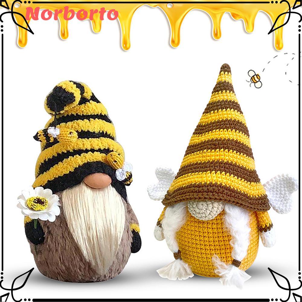 NORBORTO 2pcs Bee Elf Gnomes Party Supplies Gnome Faceless ตุ๊กตาของเล่นวาเลนไทน์ Gnome สะสม Figurin