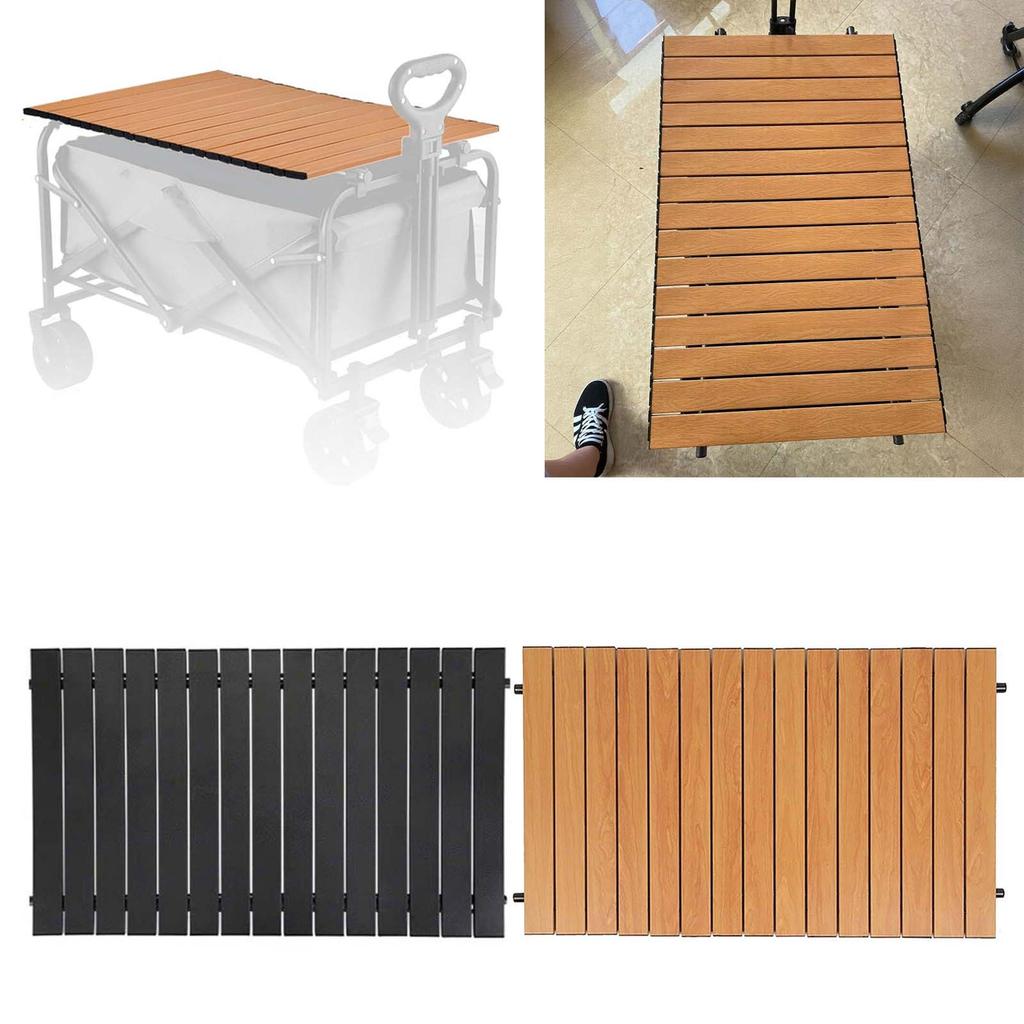 StockDISCOUNT Outdoor Camping Vehicle โต๊ะพับ, รถเข็นปิคนิคอลูมิเนียมอัลลอยด์ม้วนไข่