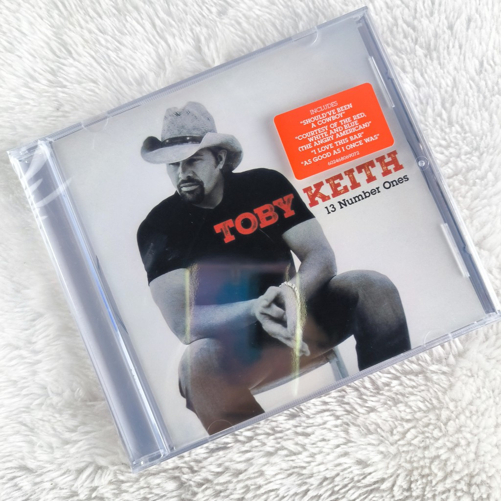 J072 Toby Keith 13 Number Ones CD Album Compilation 2024 ประเทศ A0101