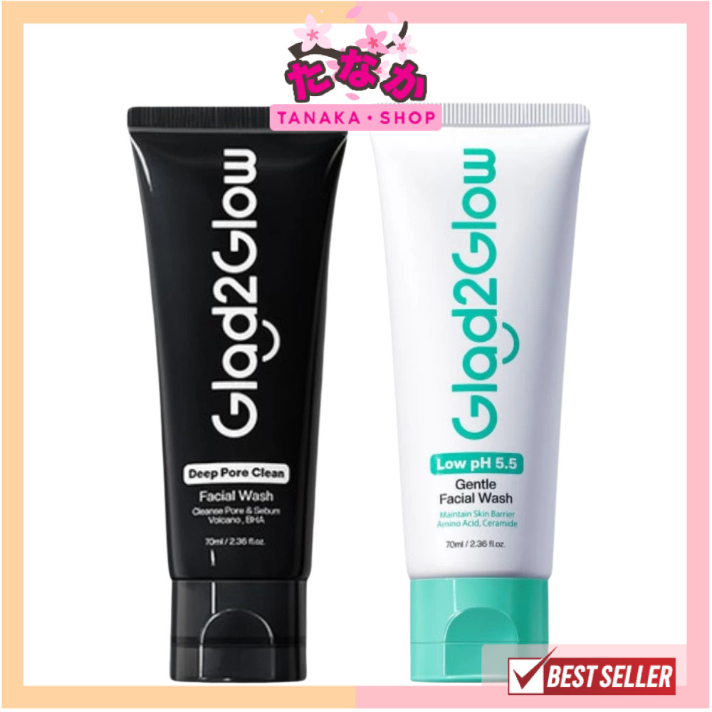 🔥แท้/ดีลสุดคุ้ม/ไลฟ์ทุกวัน🔥GLAD2GLOW BRIGHTENING CLEANSER CLEANSING 70ml. #เจลล้างหน้า