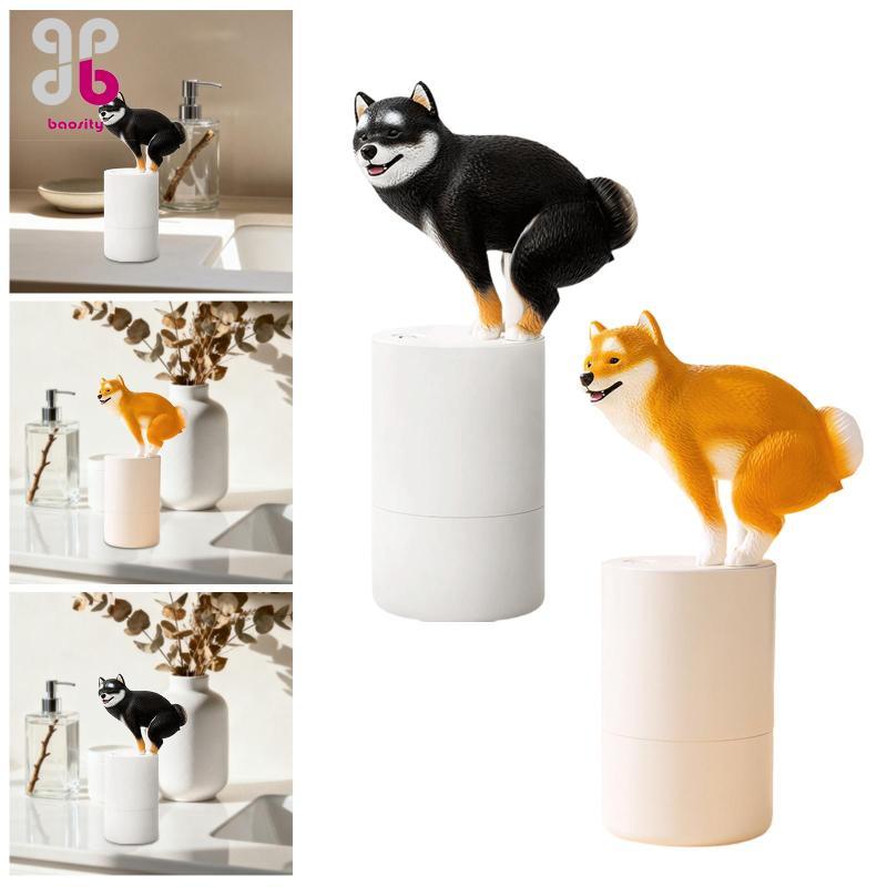 [Baosity] เครื่องจ่ายสบู่อัตโนมัติ Shiba Inu พร้อมสบู่ล้างมือฟอง การเหนี่ยวนําอัจฉริยะ 300 มล. ปั๊มสบู่สําหรับอาบน้ําและบ้าน