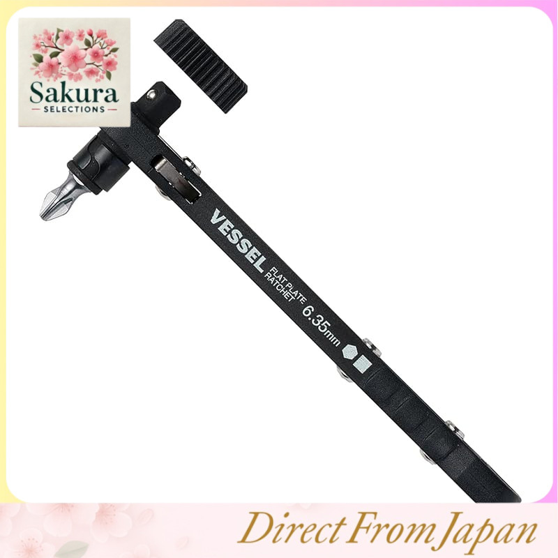 VESSEL Ratchet Screwdriver Set with Various Bits and Accessories