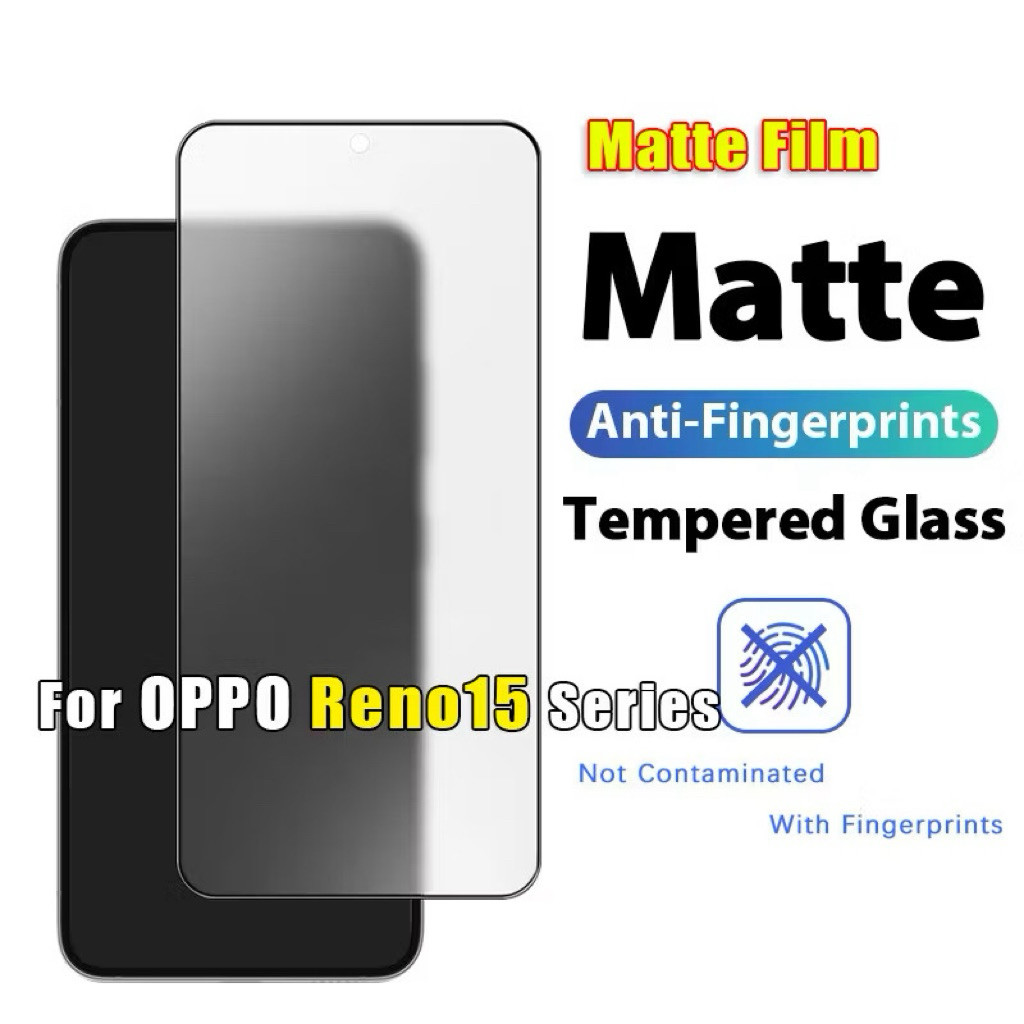 ฟิล์มด้านกระจกเต็มจอ สำหรับ Oppo Reno15 Reno15F Reno15Pro Reno15Pro Max กันกระแทก พร้อมส่ง