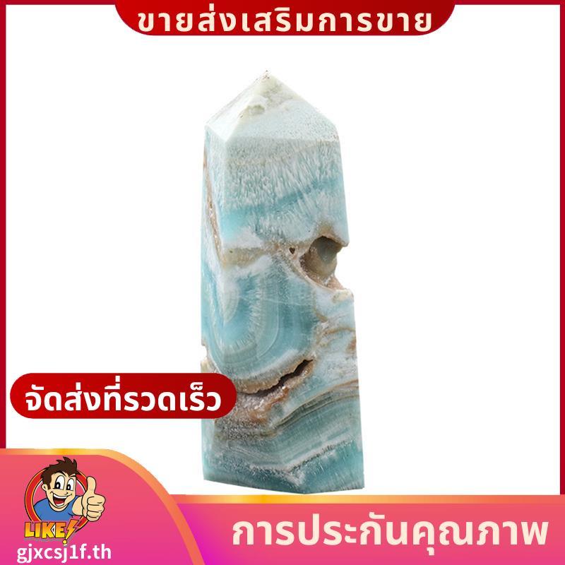 จุด Hemimorphite ธรรมชาติ Mini Crystal Wand Caribbean Calcite Tetrahedral คอลัมน์ตกแต่ง 50-70G.gjxcs
