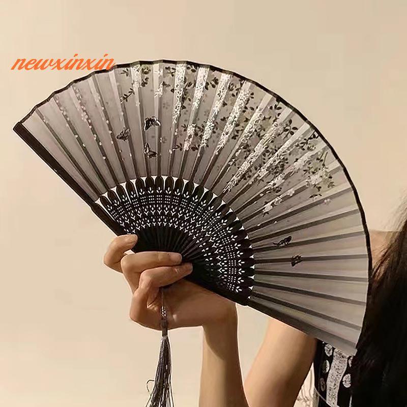 [NT-t] ไม้ไผ่โบราณพับพัดลมสไตล์จีนพัดลมฤดูร้อนหญิงพัดลมเต้นรําแบบพกพา Elegent ดอกไม้มือถือพัดลมของขวัญประณีต [ใหม่] ราคา ถูกที่สุด ดีลบีเคเค แกลเลอรีภาพที่ 3