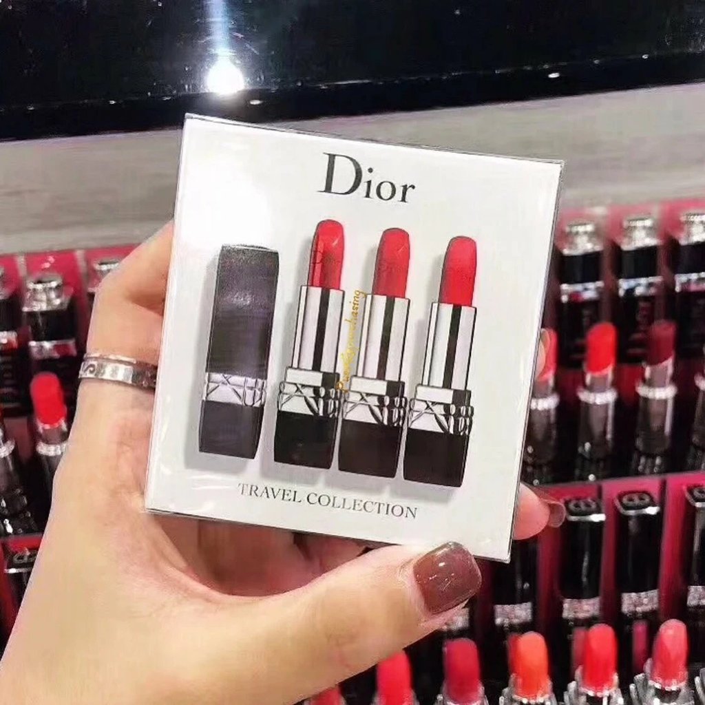 สแกนโค้ด ** คุณภาพ!D * หรือ/Di * Olympic Lipstick Three Piece Set Moisturizing 999 #+ 999matter Matt